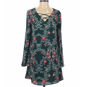 Floral long sleeve dress